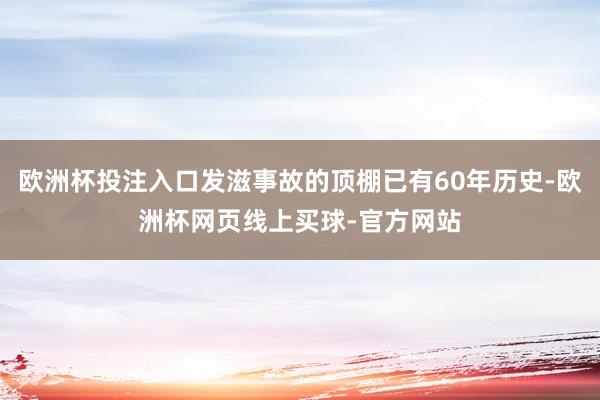 欧洲杯投注入口发滋事故的顶棚已有60年历史-欧洲杯网页线上买球-官方网站