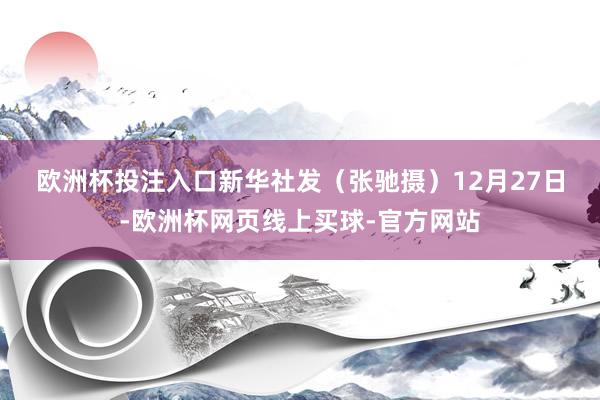欧洲杯投注入口　　新华社发（张驰摄）　　12月27日-欧洲杯网页线上买球-官方网站