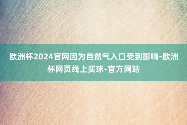 欧洲杯2024官网因为自然气入口受到影响-欧洲杯网页线上买球-官方网站